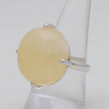 925 Sterling Silver Honey Calcite Rings