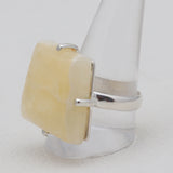 Honey Calcite Silver Rings