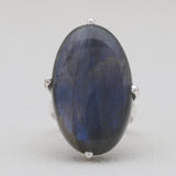 925 Sterling Silver Labradorite Rings