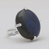 925 Sterling Silver Labradorite Rings