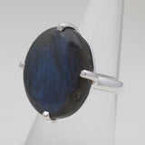 925 Sterling Silver Labradorite Rings