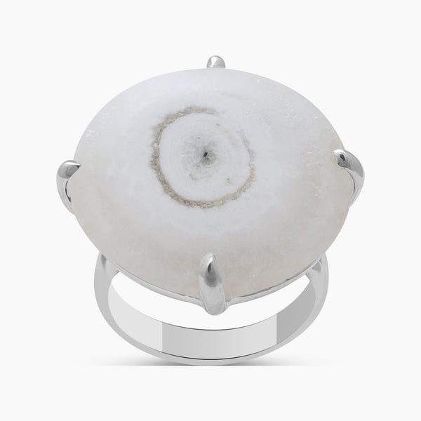 925 Sterling Silver Solar Quartz Rings
