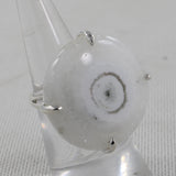925 Sterling Silver Solar Quartz Ring