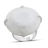 925 Sterling Silver Solar Quartz Ring