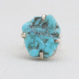 Arizona Turquoise Prong Set Silver Rings