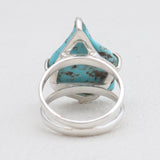 Arizona Turquoise Prong Set Silver Rings