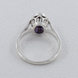 Natural Ruby Silver Rings