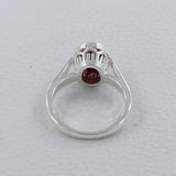 Natural Ruby Silver Rings
