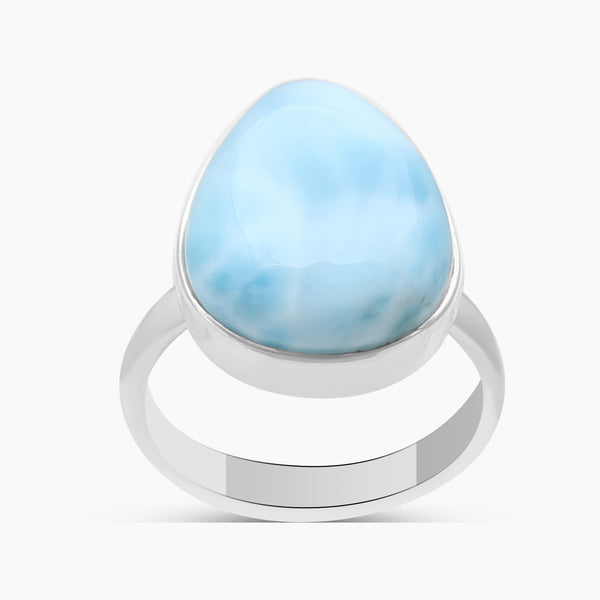 925 Sterling Silver Larimar Rings