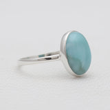 925 Sterling Silver Larimar Rings