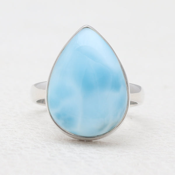 925 Sterling Silver Larimar Rings
