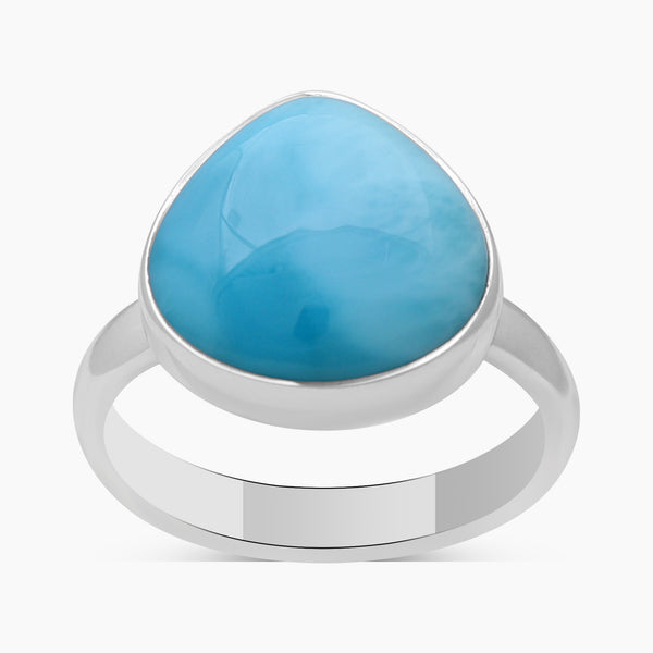 925 Sterling Silver Larimar Rings
