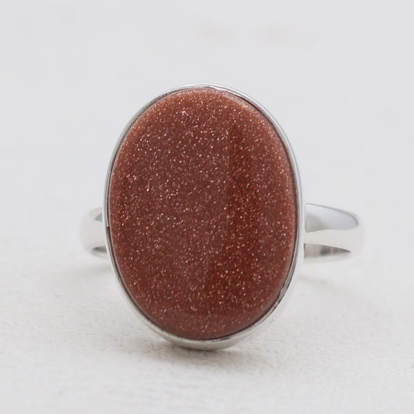 Red Sun Sitara Silver Rings