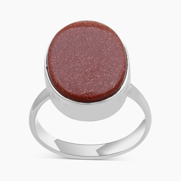 Red Sun Sitara Silver Rings