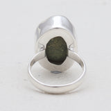 Coconut Druzy Silver Rings