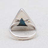 Blue Copper Turquoise Silver Rings
