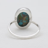 925 Silver Blue Copper Turquoise Rings