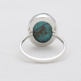 925 Silver Blue Copper Turquoise Rings