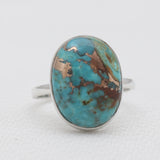 925 Silver Blue Copper Turquoise Rings
