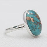 925 Silver Blue Copper Turquoise Rings