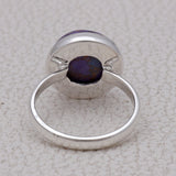 925 Sterling Silver Purple Turquoise Rings