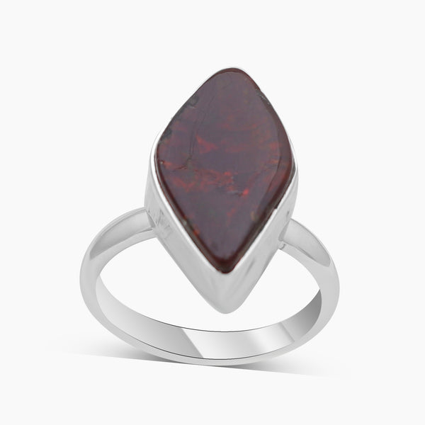 Handmade Ammolite Silver Rings