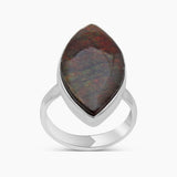 925 Sterling Silver Ammolite Handmade Rings