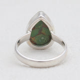 Green Copper Turquoise Silver Rings