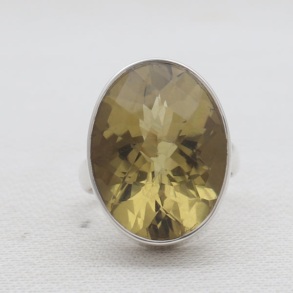 Natural Bear Quartz Sterling Silver Rings