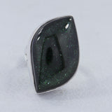 Green Sun Sitara Silver Ring