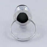 Green Sun Sitara Silver Ring