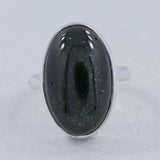 Green Sun Sitara Silver Ring