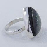 Green Sun Sitara Silver Ring