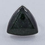 Green Sun Sitara Silver Ring