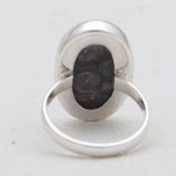 925 Sterling Silver Black Coral Rings