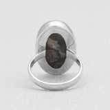 925 Sterling Silver Black Coral Rings