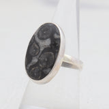 925 Sterling Silver Black Coral Rings