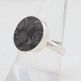 925 Sterling Silver Black Coral Rings