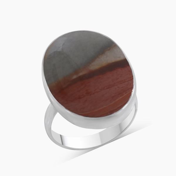 Polychrome Jasper Silver Rings
