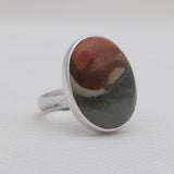 Polychrome Jasper Silver Rings