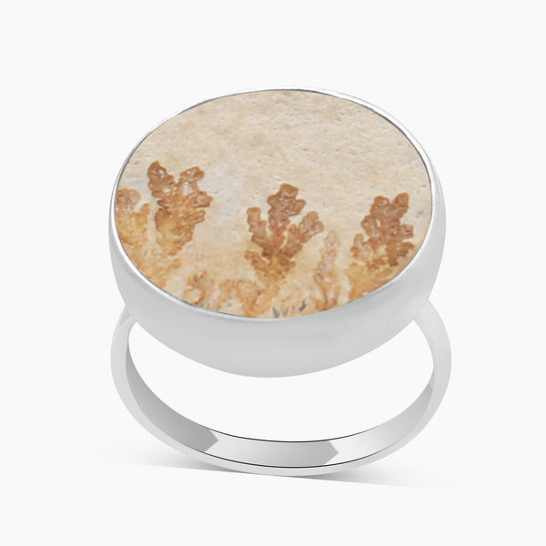 Russian Dendritic Opal Silver Rings