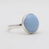 925 Sterling Silver Blue Opal Rings