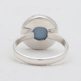 925 Sterling Silver Blue Opal Rings