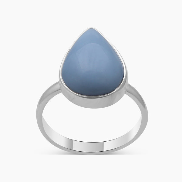 925 Sterling Silver Blue Opal Rings