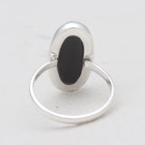 Psilomelane Silver Rings