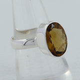 925 Sterling Silver Bear Quartz Ring