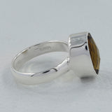 925 Sterling Silver Bear Quartz Ring
