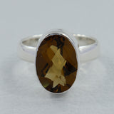 925 Sterling Silver Bear Quartz Ring