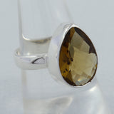 925 Sterling Silver Bear Quartz Ring