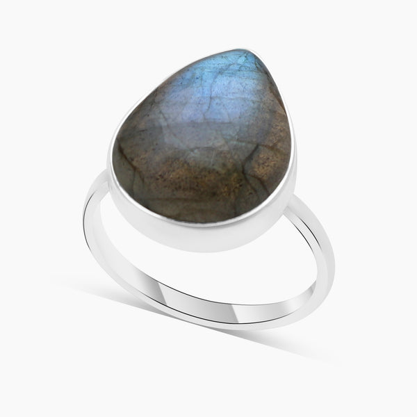 925 Sterling Silver Labradorite Rings